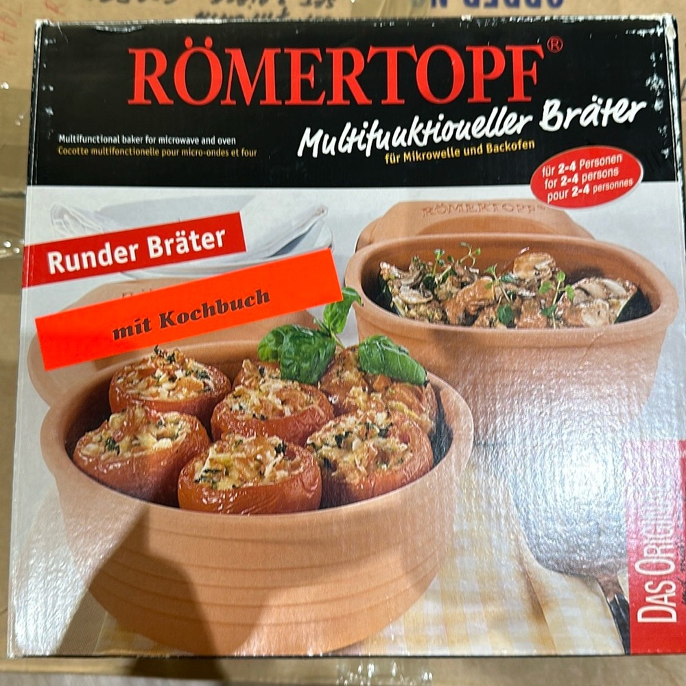 German clay pot Romertopf, made in Germany